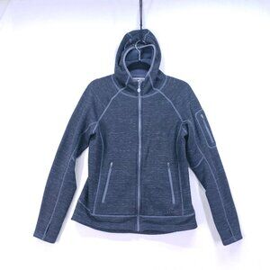 L.L. Bean Gray Women's Activewear Hooded Sweater with Zipper Pockets Size M